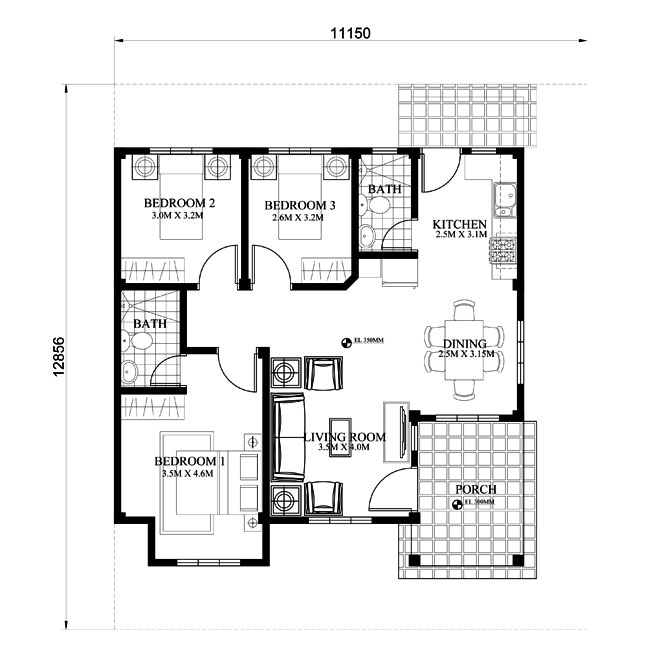 Php 2018022 Small Efficient House Plan, Efficient House Plans Small