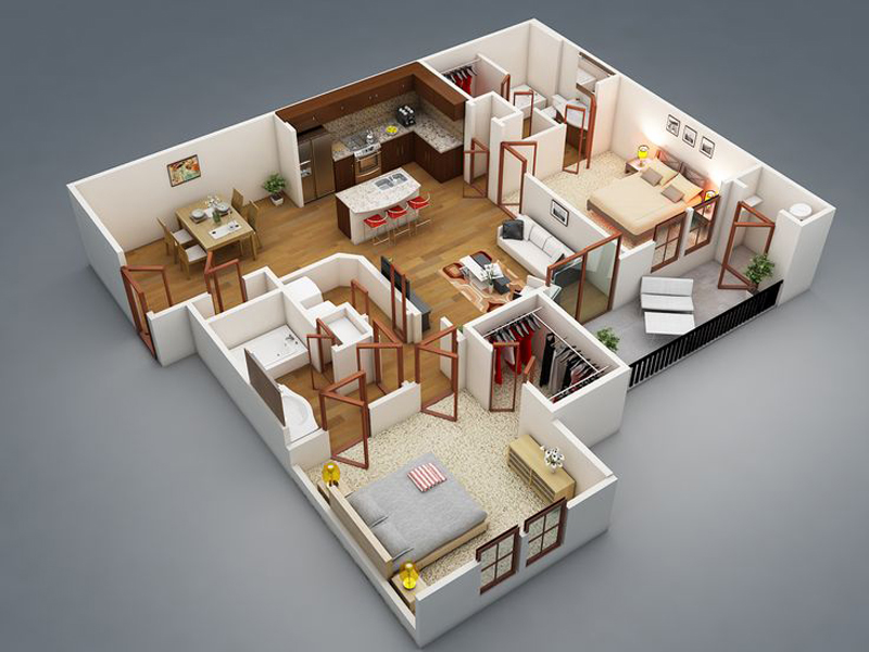 20 Splendid House Plans In 3D Pinoy House Plans