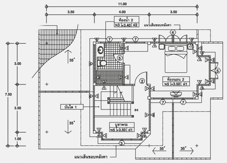 Traditional 2 Storey House Plan Complete with Elevations - Pinoy House ...
