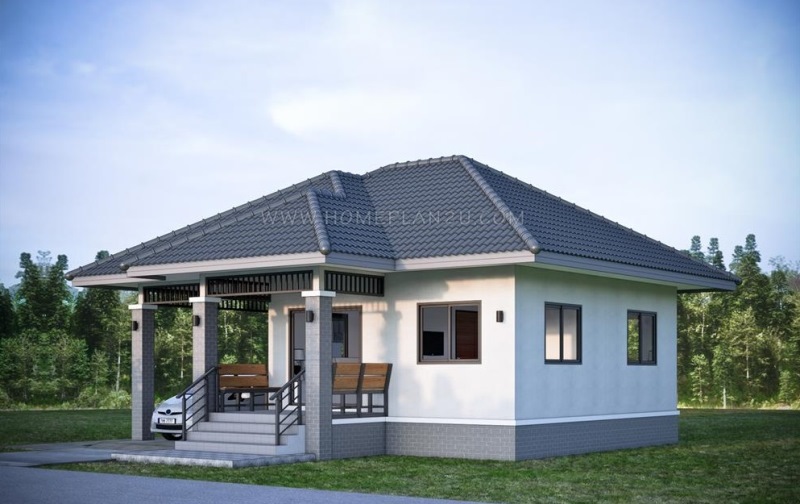 Modern Home Plan with Stunning Grey Exterior Pinoy House Plans